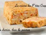 Cake léger au chorizo, thon & poivron