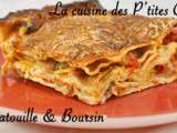 Lasagnes ratatouille & Boursin