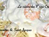 Spaghettis crevettes & Saint-Jacques