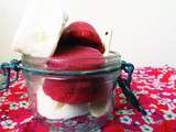 Sorbet à la fraise, glace au yaourt (sans sorbetière)