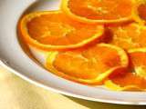 Carpaccio d’orange à l’huile de mangue