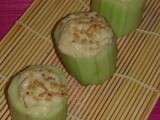 Bouchées de concombre façon maki aux rillettes de Merluchon