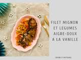 Filet Mignon et Légumes Aigre-Doux à la Vanille - {Recette Festive}