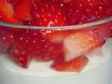 Verrine de mousse au chocolat blanc et fraises - Mercredis gourmands #6
