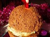 Boule de Noël en pain dépices, délice landais et son chutney de mangue