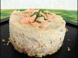 Cheesecake au saumon (pave) [#fromage #poisson #saumon #cheesecake]