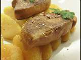 Escalopes de foie gras & sa poêlée de pommes et clémentines [#gourmand #gastronomie #foiegras]