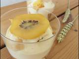 Tiramisu au quatre-quart et aux fruits (banane - kiwi jaune) [#dessert #italia #dolcevita]