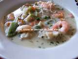 Soupe poisson crevettes façon Thaï