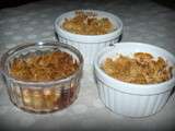 Crumble pomme, amandes, kinder