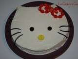 Gâteau choco-chantilly Hello Kitty