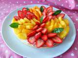Tarte aux fraises et à l'ananas