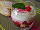 Tiramisu girly aux framboises