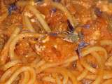 Spaghetti au potiron, curry
