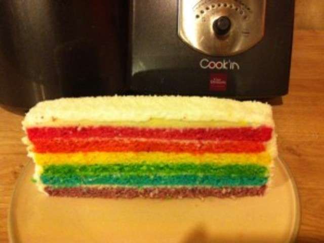 Recettes De Rainbow Cake De La Cuisine Facile De St Phanie