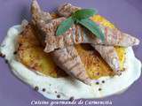 Aiguillettes de canard à l'ananas poêlé