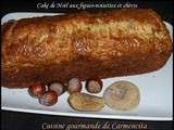Cake de Noël aux figues-noisettes et chèvre