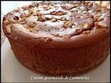 Cheesecake poires-chocolat-ricotta & noix