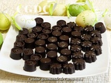 Chocolats noirs ganache à la fève Tonka amandes et Amaretto