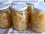 Conserves de pommes au sirop