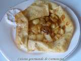 Crêpes aux pommes fondantes et crème caramel au beurre salé
