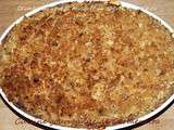 Crumble de courge musquée au chèvre et aux noix