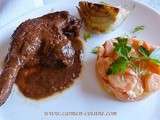 Cuisse de canette sauce au Porto