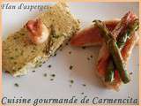 Flan d'asperges vertes à la ciboulette