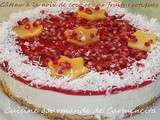 Gâteau à la noix de coco et aux fruits exotiques