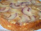 Gâteau léger aux pêches