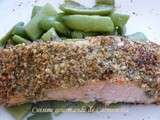 Pavé de saumon au beurre d'amande