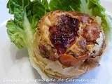 Petits flans de tomates cerise, au tartare ail et fines herbes