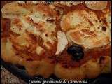 Pizza au chèvre sauce tomate aubergine-poivron