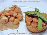 Poêlée de Saint-Jacques, sauce crémée au porto