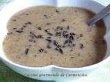 Potage de courge et champignons forestiers