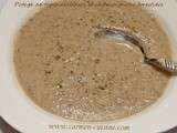 Potage de topinambours et champignons forestiers
