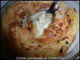 Purée de pomme de terre, jambon et Fourme d'Ambert