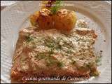 Saumon grillé à la crème au fenouil