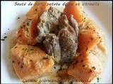 Sauté de porc, à la patate douce et à la citrouille