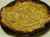 Tarte aux pommes avec pâte à crêpes