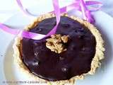 Tartelette, à la crème caramel au beurre salé aux noix