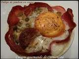 Tulipe de jambon en coque