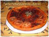 Tarte tomate poivron chorizo ( Tour rapide 44 )
