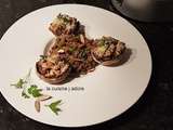 Champignons farcis aux fruits secs, quinoasottocoriandre - menthe ( recette de l atelier des chefs)