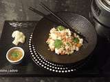 Chou - fleur comme un riz cantonais ( recette de l atelier des chefs)
