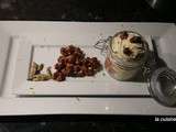 Mousse au chocolat blanc gourmande a la cardamome et pistaches caramelisees ( recette de l atelier des chefs)