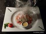 Papillote de saumon et fenouil braise aux tomates cerise, beurre blanc ( recette de l atelier des chefs)