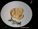 Ravioles de langoustines, ÉMULSION de bisque a l' anis vert ( recette de l atelier des chefs)