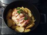 RÔTI de porc orloff, pommes de terre confites ( recette de l atelier des chefs)