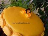 Gâteau praliné au macron et citron